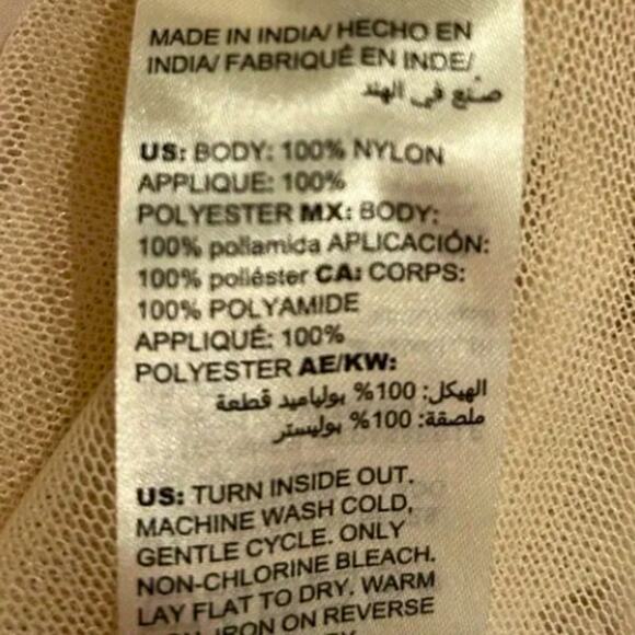 WHBM Blush Pink Mesh Beaded Appliqué Sleeveless Top NWT Size XS - Picture 3 of 4